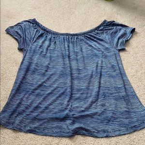 Navy off the shoulder top